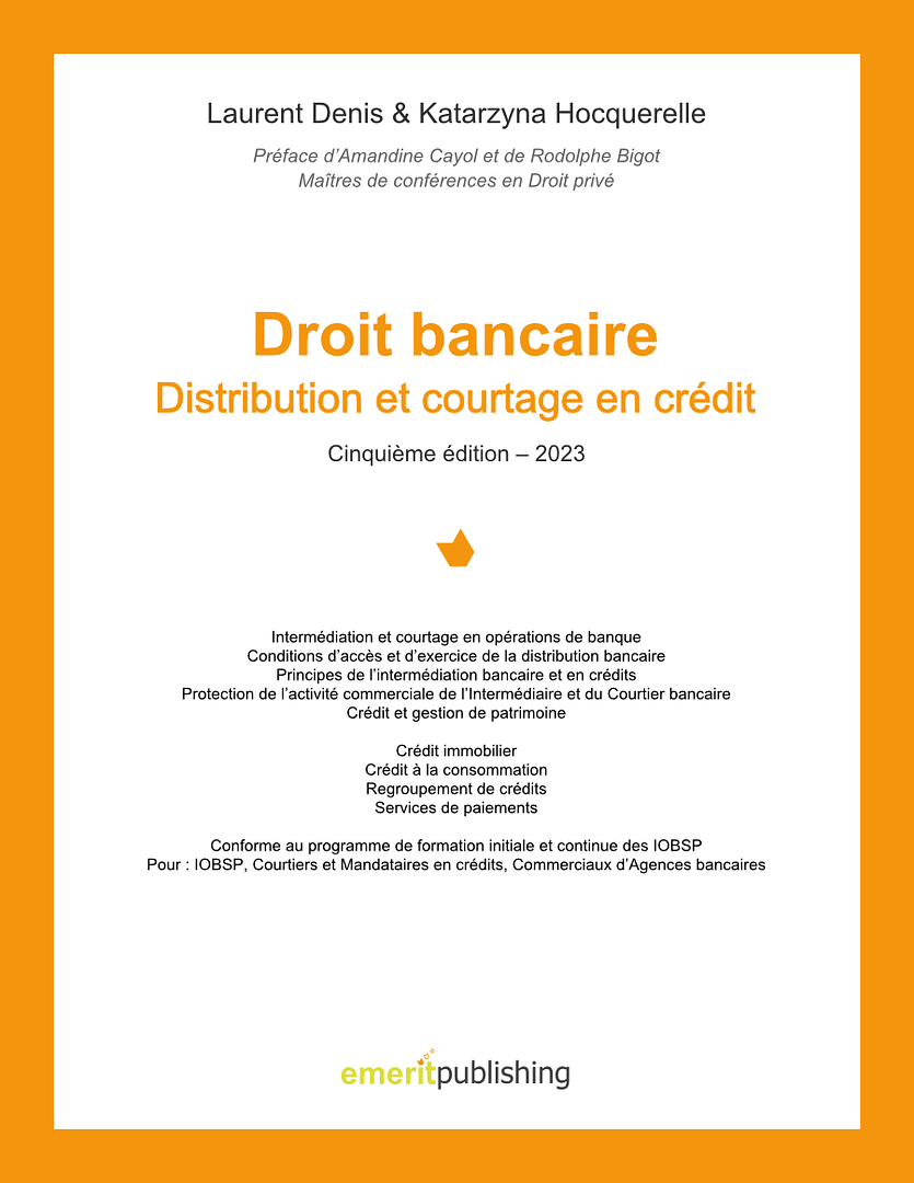 Droit de la distribution bancaire - Edition 5 - 2023