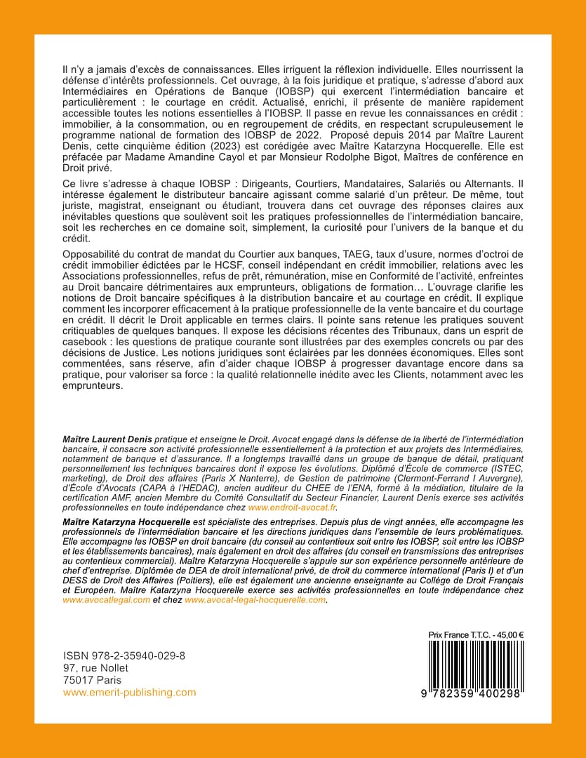 Droit de la distribution bancaire - Edition 5 - 2023 – Image 2